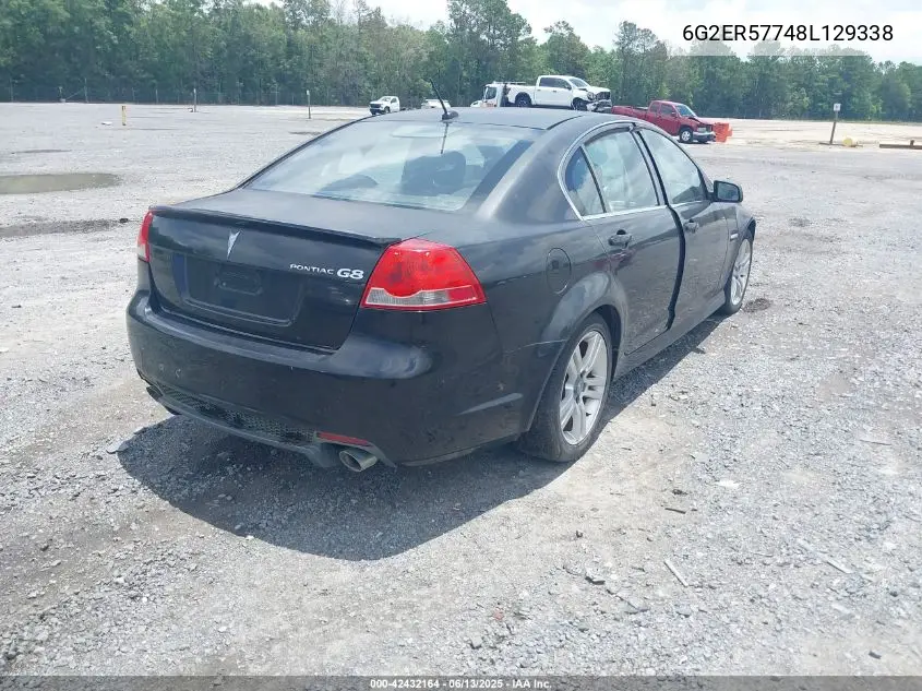 2008 Pontiac G8 VIN: 6G2ER57748L129338 Lot: 42432164