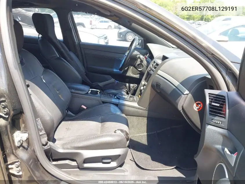 2008 Pontiac G8 VIN: 6G2ER57708L129191 Lot: 42468013