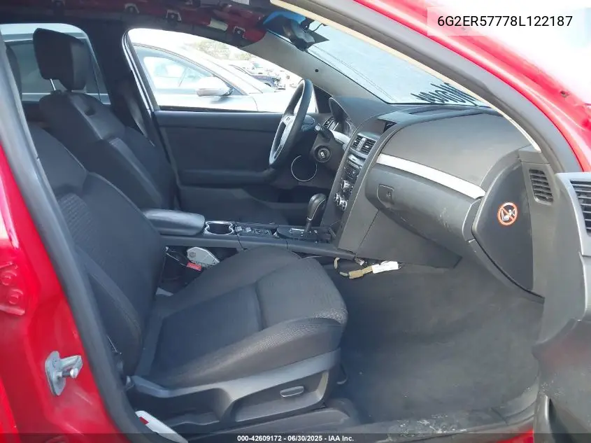 2008 Pontiac G8 VIN: 6G2ER57778L122187 Lot: 42609172