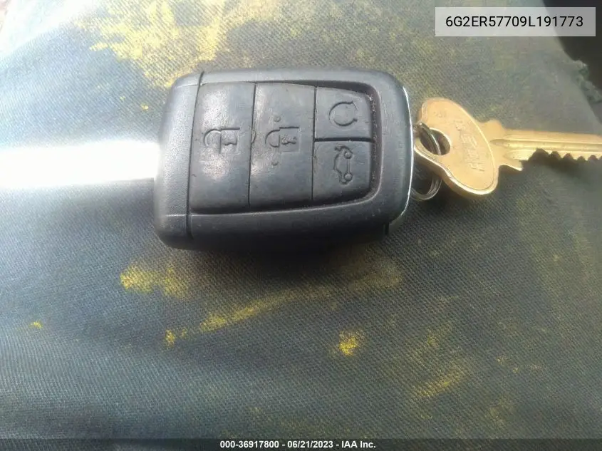2009 Pontiac G8 VIN: 6G2ER57709L191773 Lot: 36917800