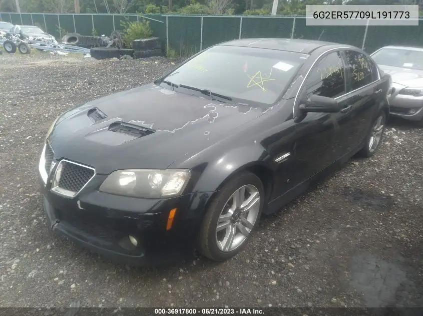 2009 Pontiac G8 VIN: 6G2ER57709L191773 Lot: 36917800