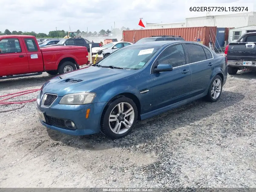 2009 Pontiac G8 VIN: 6G2ER57729L152974 Lot: 42083226