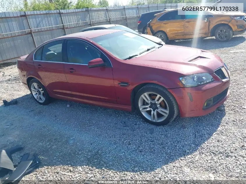 2009 Pontiac G8 VIN: 6G2ER57799L170338 Lot: 42088706
