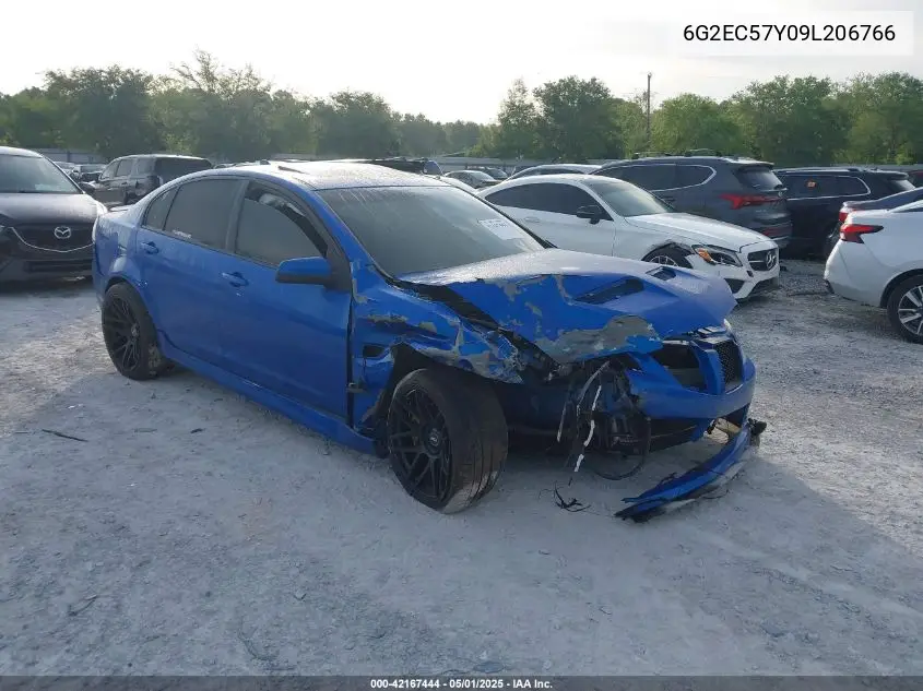 2009 Pontiac G8 Gt VIN: 6G2EC57Y09L206766 Lot: 42167444