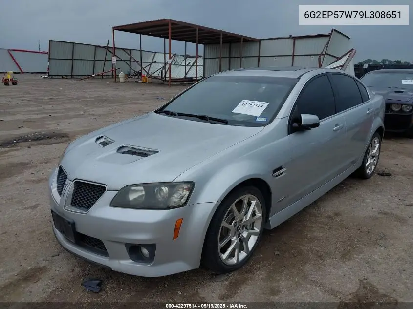 2009 Pontiac G8 Gxp VIN: 6G2EP57W79L308651 Lot: 42297514
