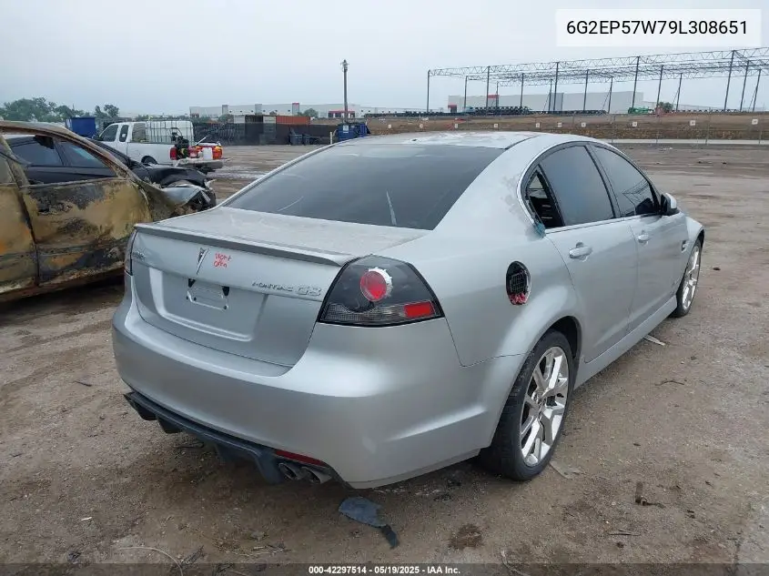 2009 Pontiac G8 Gxp VIN: 6G2EP57W79L308651 Lot: 42297514