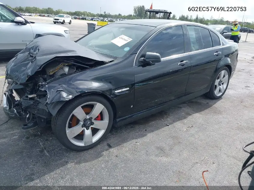 2009 Pontiac G8 Gt VIN: 6G2EC57Y69L220753 Lot: 42441669