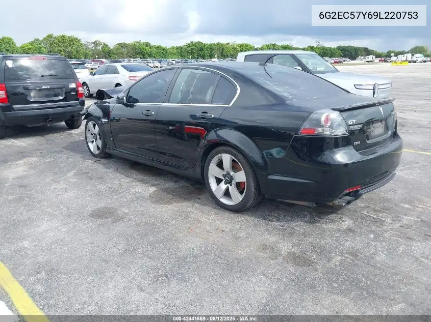 2009 Pontiac G8 Gt VIN: 6G2EC57Y69L220753 Lot: 42441669