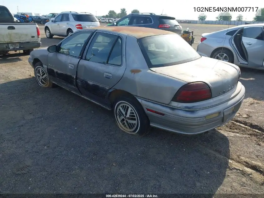 1G2NE54N3NM007717 1992 Pontiac Grand Am Se