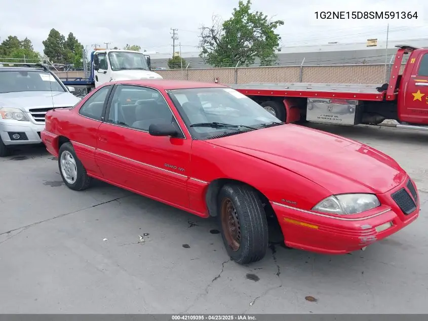 1995 Pontiac Grand Am Se VIN: 1G2NE15D8SM591364 Lot: 42109395