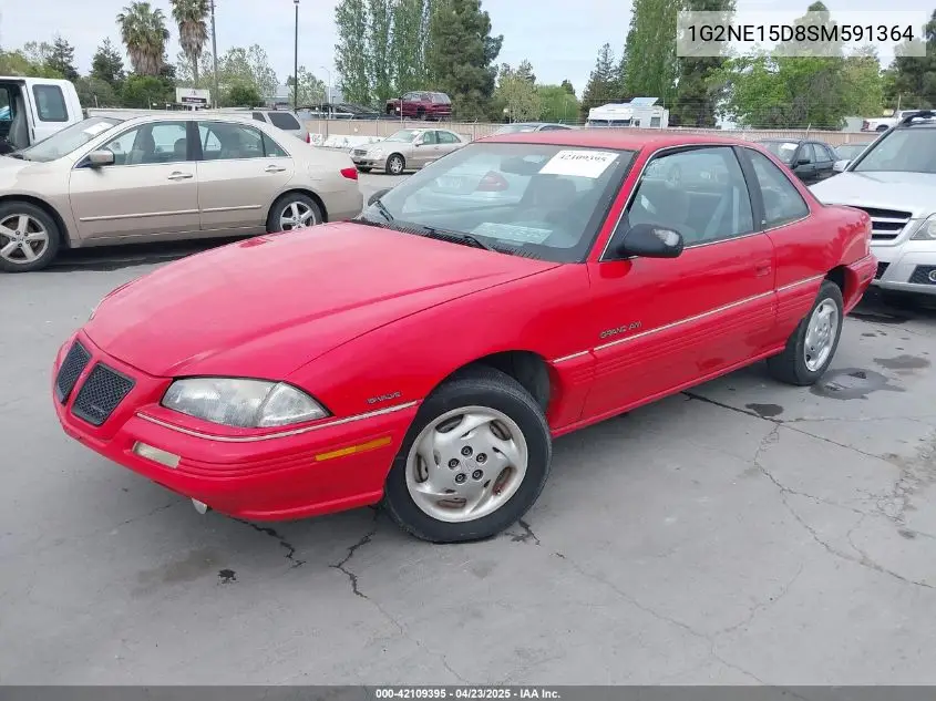 1995 Pontiac Grand Am Se VIN: 1G2NE15D8SM591364 Lot: 42109395