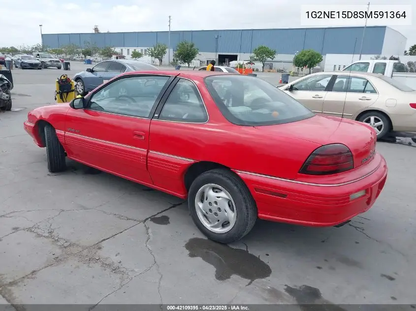 1995 Pontiac Grand Am Se VIN: 1G2NE15D8SM591364 Lot: 42109395