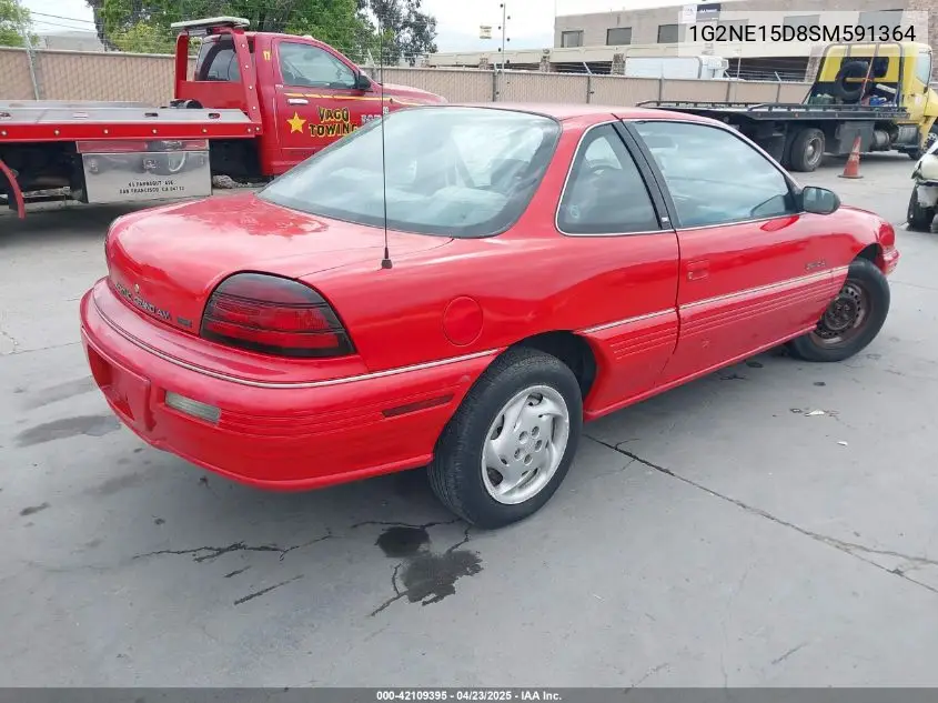 1995 Pontiac Grand Am Se VIN: 1G2NE15D8SM591364 Lot: 42109395
