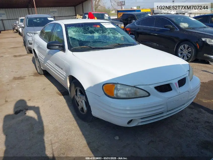 1999 Pontiac Grand Am Se1 VIN: 1G2NE52T7XM707244 Lot: 41916653