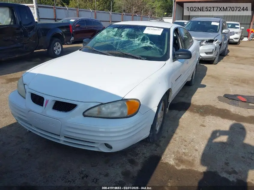 1999 Pontiac Grand Am Se1 VIN: 1G2NE52T7XM707244 Lot: 41916653