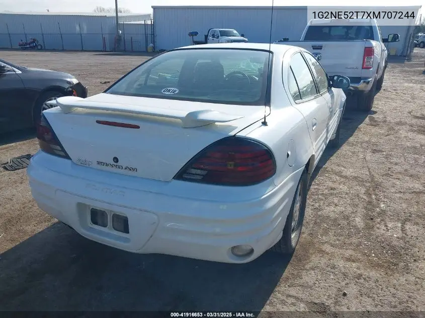 1999 Pontiac Grand Am Se1 VIN: 1G2NE52T7XM707244 Lot: 41916653