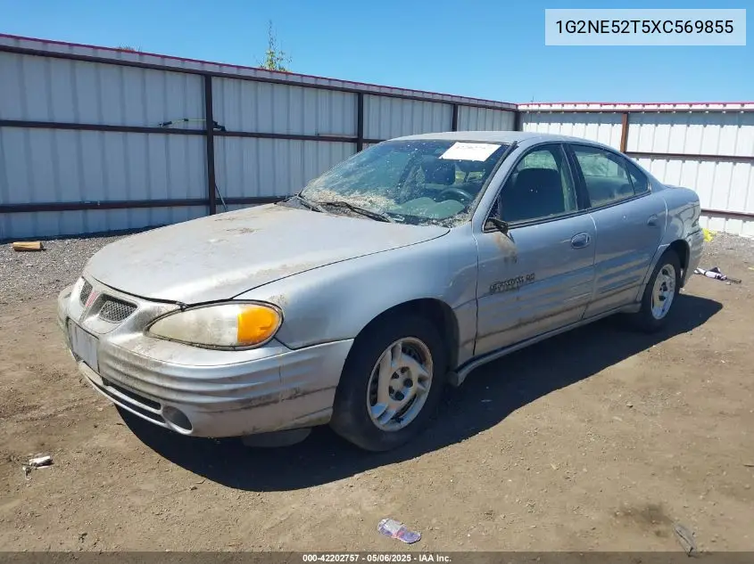 1999 Pontiac Grand Am Se1 VIN: 1G2NE52T5XC569855 Lot: 42202757