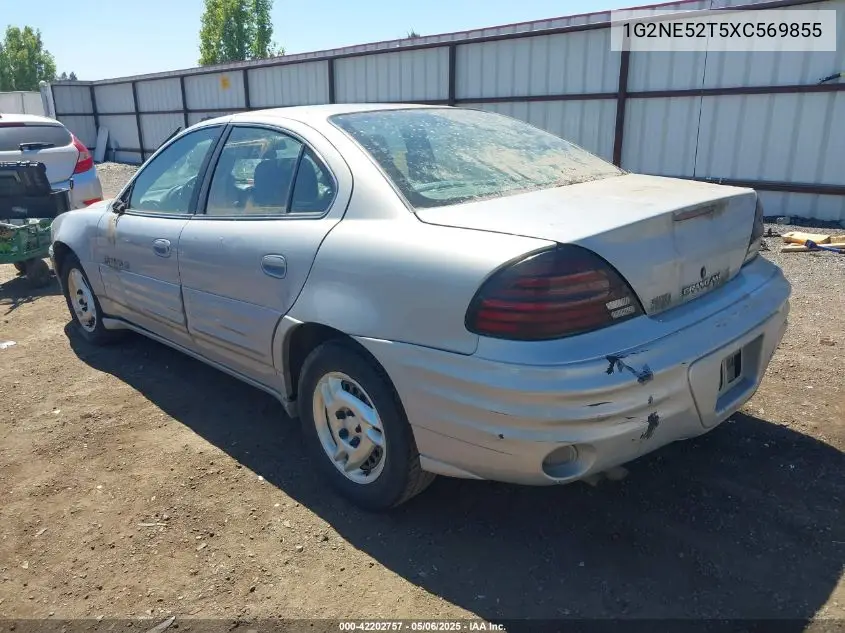 1999 Pontiac Grand Am Se1 VIN: 1G2NE52T5XC569855 Lot: 42202757