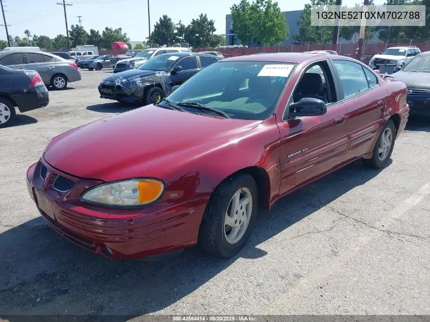 1999 Pontiac Grand Am Se1 VIN: 1G2NE52T0XM702788 Lot: 42564414