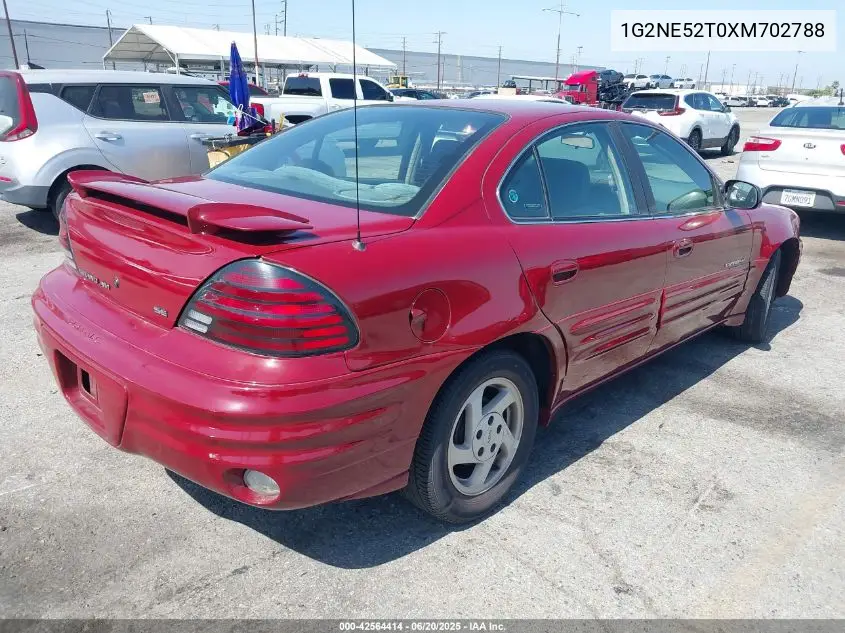 1999 Pontiac Grand Am Se1 VIN: 1G2NE52T0XM702788 Lot: 42564414