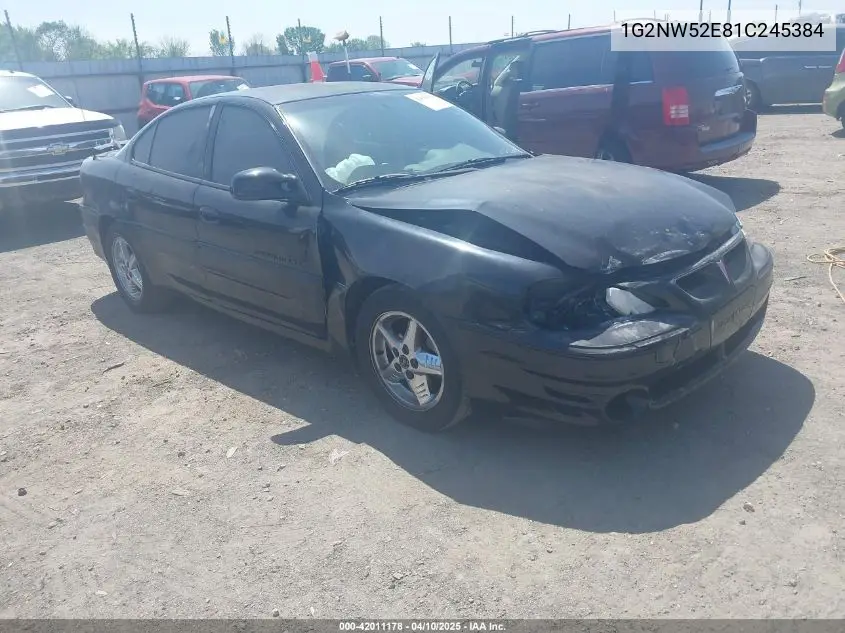 2001 Pontiac Grand Am Gt VIN: 1G2NW52E81C245384 Lot: 42011178