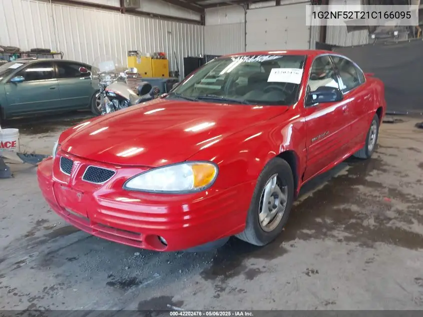 2001 Pontiac Grand Am Se1 VIN: 1G2NF52T21C166095 Lot: 42202476