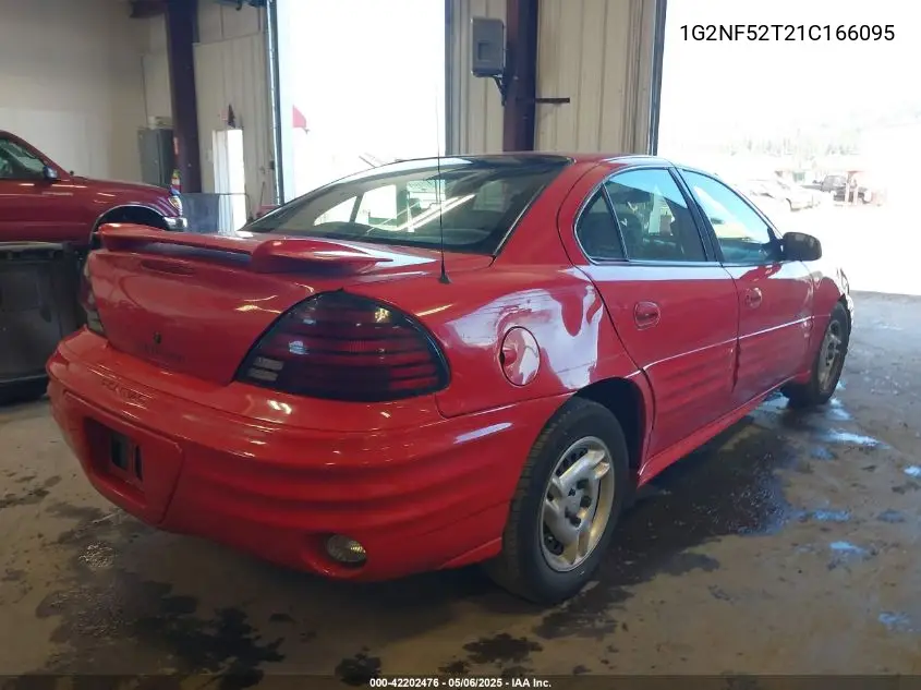 2001 Pontiac Grand Am Se1 VIN: 1G2NF52T21C166095 Lot: 42202476