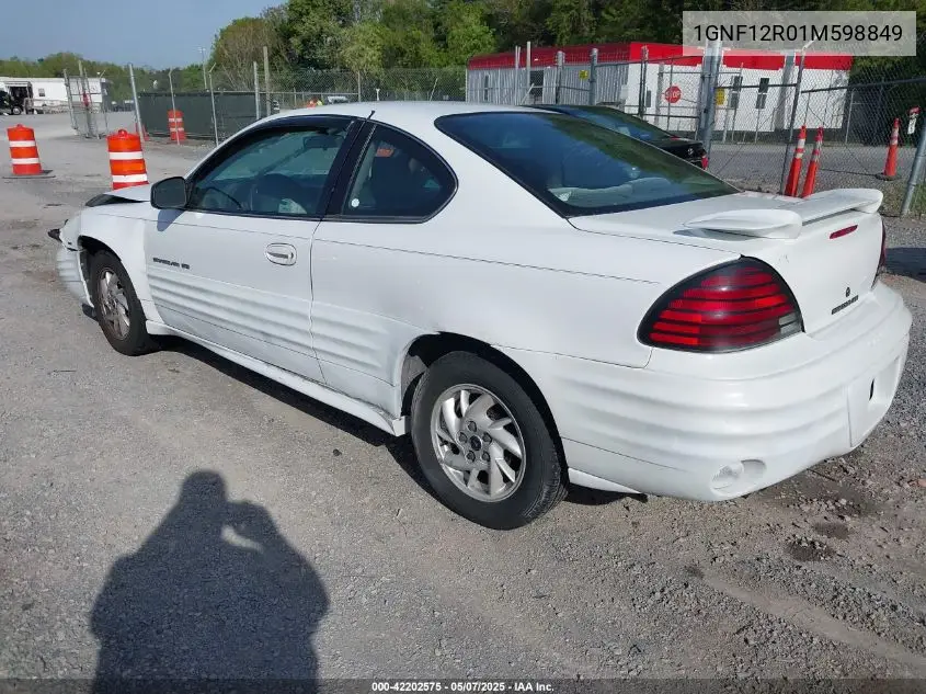 2001 Pontiac Grand Am VIN: 1GNF12R01M598849 Lot: 42202575