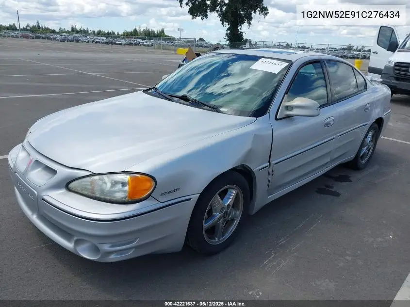2001 Pontiac Grand Am Gt VIN: 1G2NW52E91C276434 Lot: 42221637
