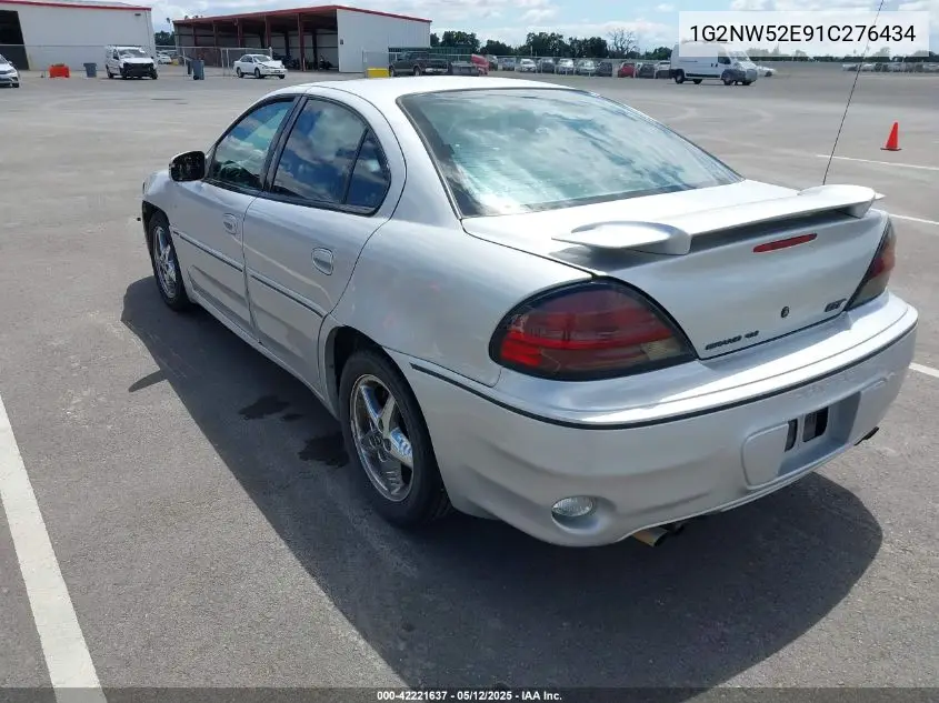 2001 Pontiac Grand Am Gt VIN: 1G2NW52E91C276434 Lot: 42221637