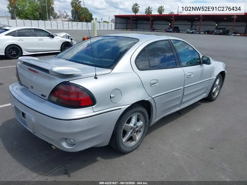 2001 Pontiac Grand Am Gt VIN: 1G2NW52E91C276434 Lot: 42221637