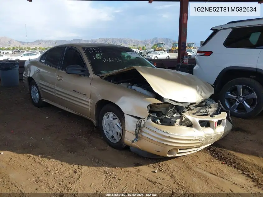 2001 Pontiac Grand Am Se VIN: 1G2NE52T81M582634 Lot: 42652160