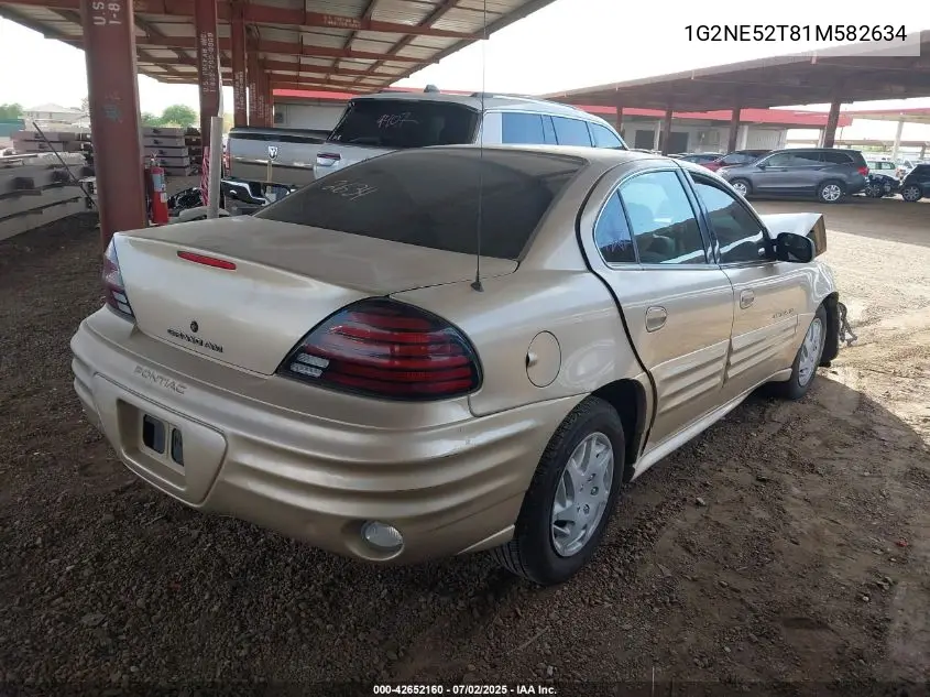 2001 Pontiac Grand Am Se VIN: 1G2NE52T81M582634 Lot: 42652160