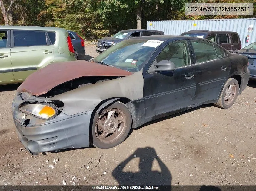 2002 Pontiac Grand Am Gt VIN: 1G2NW52E32M652511 Lot: 41148345
