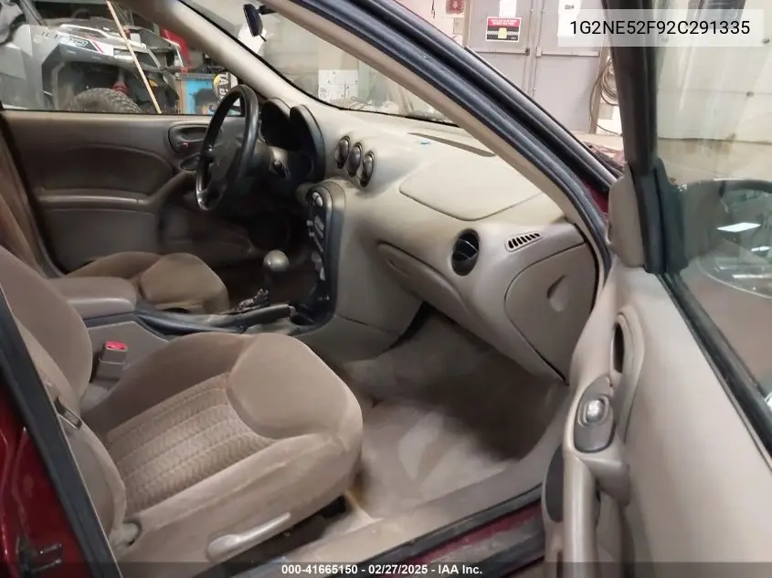 2002 Pontiac Grand Am Se VIN: 1G2NE52F92C291335 Lot: 41665150