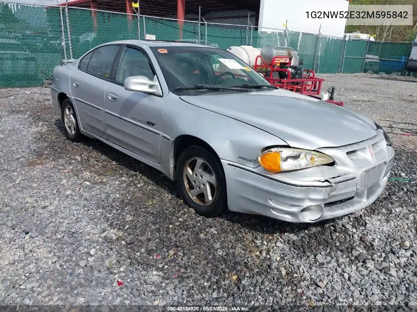 2002 Pontiac Grand Am Gt VIN: 1G2NW52E32M595842 Lot: 42154920