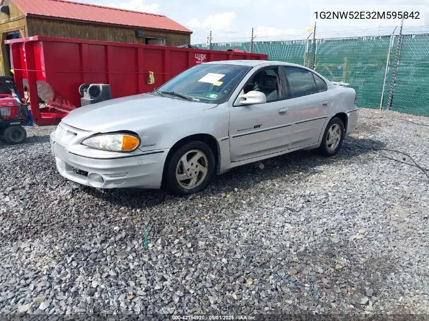 2002 Pontiac Grand Am Gt VIN: 1G2NW52E32M595842 Lot: 42154920