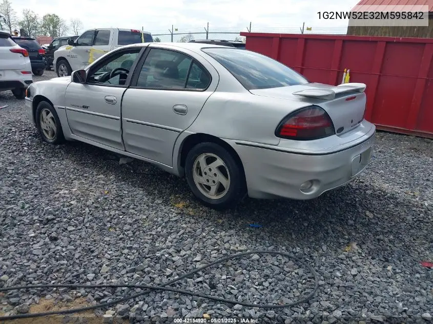 2002 Pontiac Grand Am Gt VIN: 1G2NW52E32M595842 Lot: 42154920