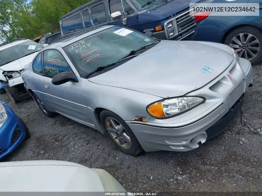 2002 Pontiac Grand Am Gt VIN: 1G2NW12E12C234642 Lot: 42187438