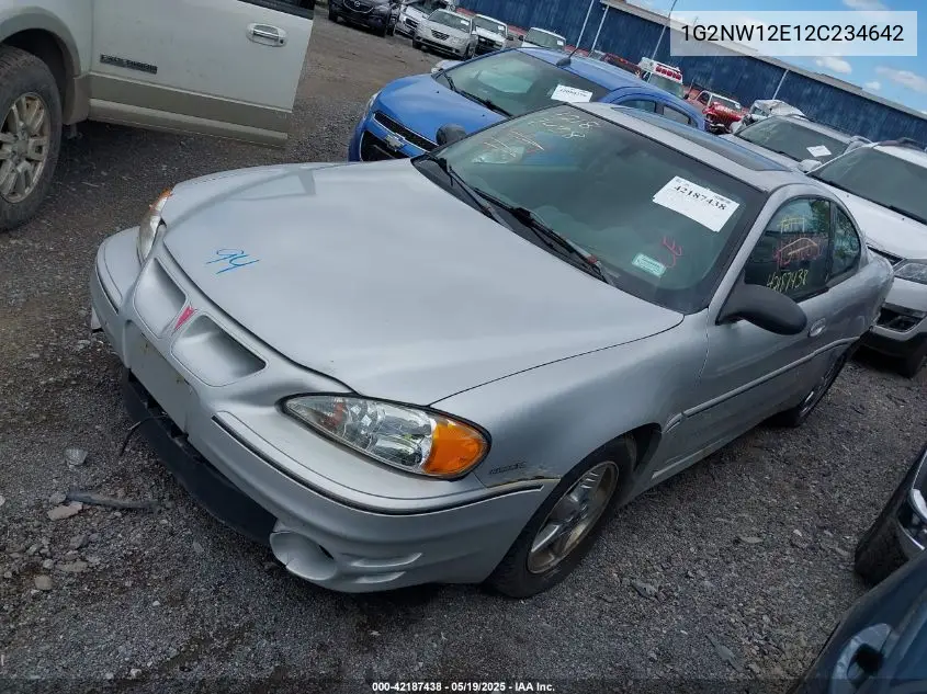 2002 Pontiac Grand Am Gt VIN: 1G2NW12E12C234642 Lot: 42187438