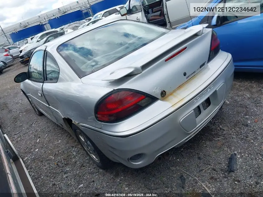 2002 Pontiac Grand Am Gt VIN: 1G2NW12E12C234642 Lot: 42187438