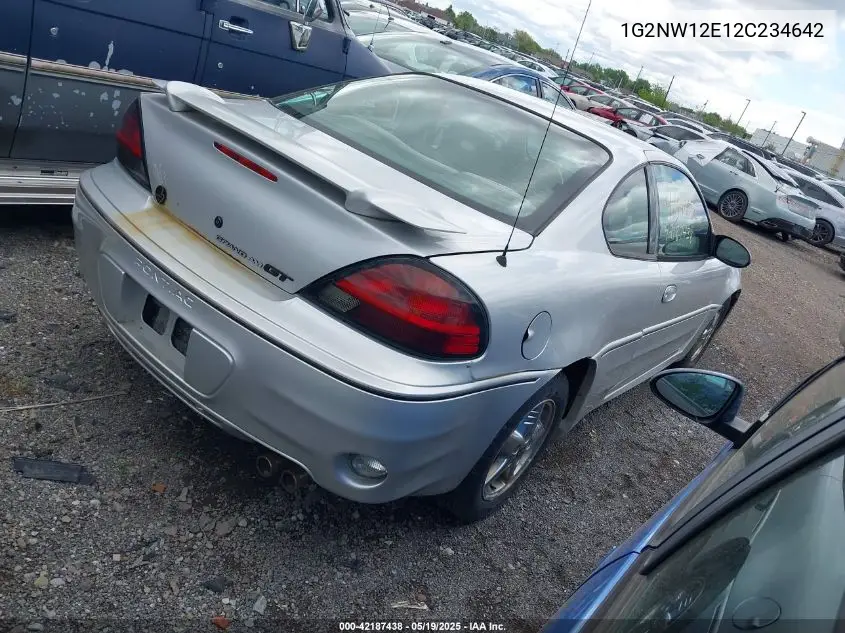 2002 Pontiac Grand Am Gt VIN: 1G2NW12E12C234642 Lot: 42187438