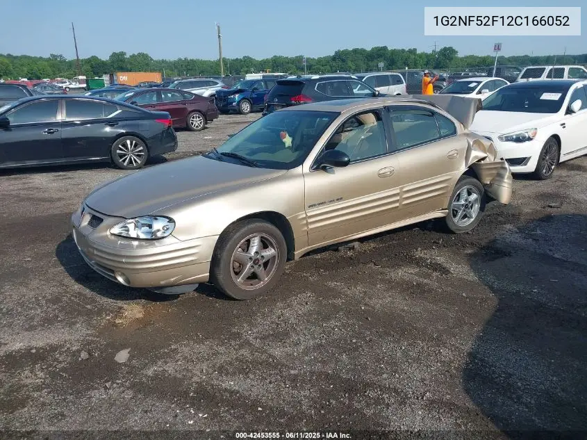 2002 Pontiac Grand Am Se1 VIN: 1G2NF52F12C166052 Lot: 42453555