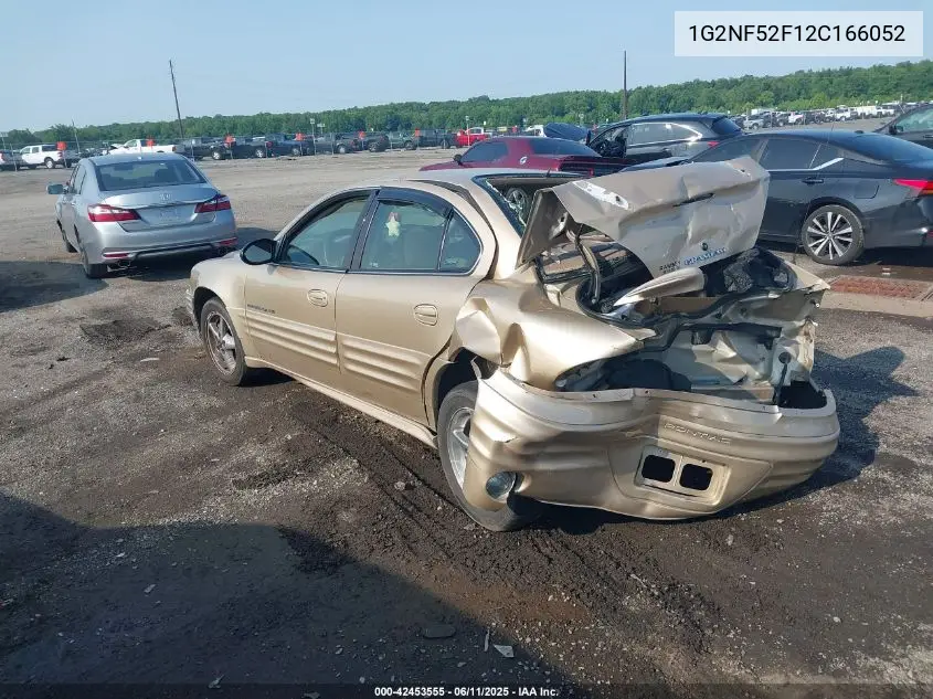 2002 Pontiac Grand Am Se1 VIN: 1G2NF52F12C166052 Lot: 42453555