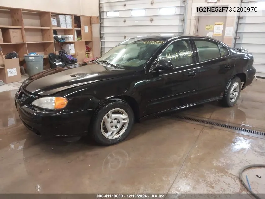 2003 Pontiac Grand Am Se VIN: 1G2NE52F73C200970 Lot: 41118530