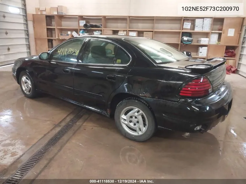 2003 Pontiac Grand Am Se VIN: 1G2NE52F73C200970 Lot: 41118530