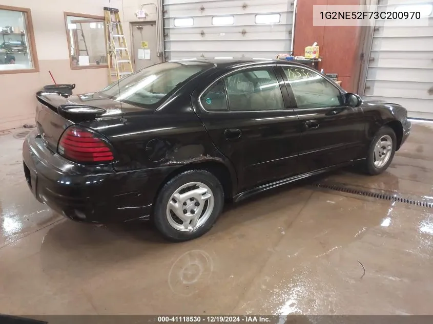 2003 Pontiac Grand Am Se VIN: 1G2NE52F73C200970 Lot: 41118530