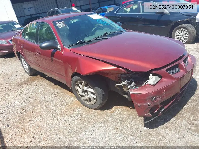 2003 Pontiac Grand Am Se VIN: 1G2NE52F43C307054 Lot: 42068489