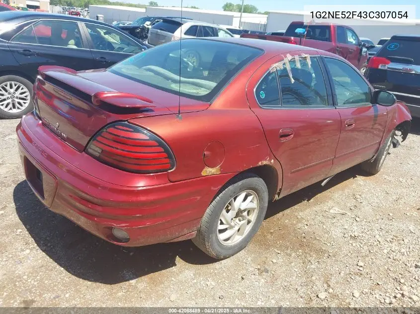2003 Pontiac Grand Am Se VIN: 1G2NE52F43C307054 Lot: 42068489
