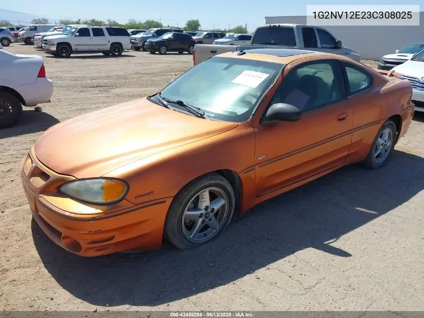 2003 Pontiac Grand Am Gt1 VIN: 1G2NV12E23C308025 Lot: 42458294